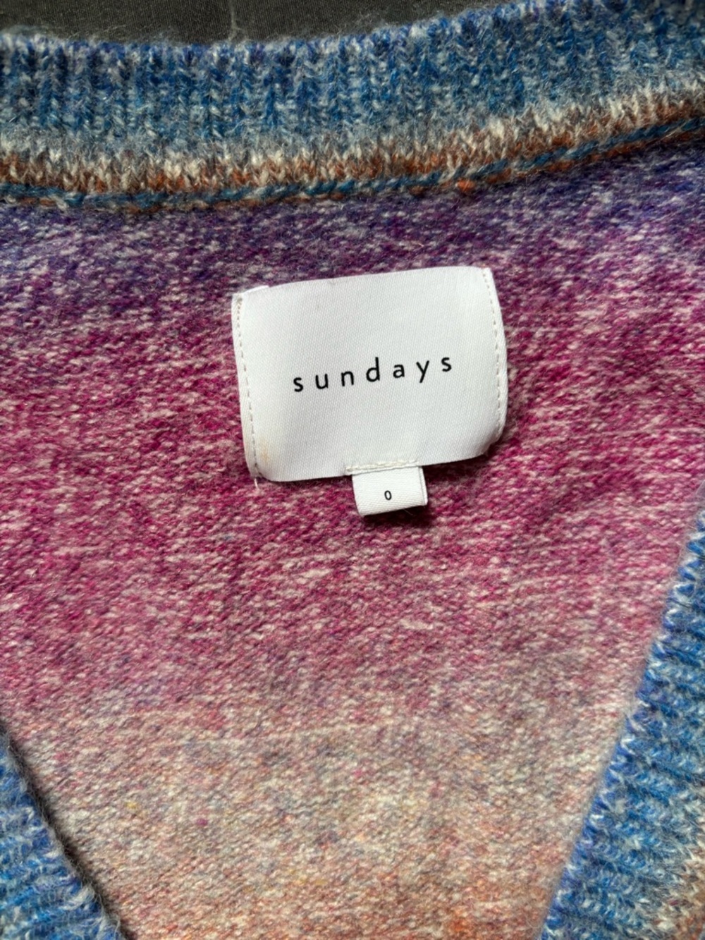 Sundays NYC Andre Ombre V-Neck Sweater- Women’s Size 0 - Picture 4 of 11